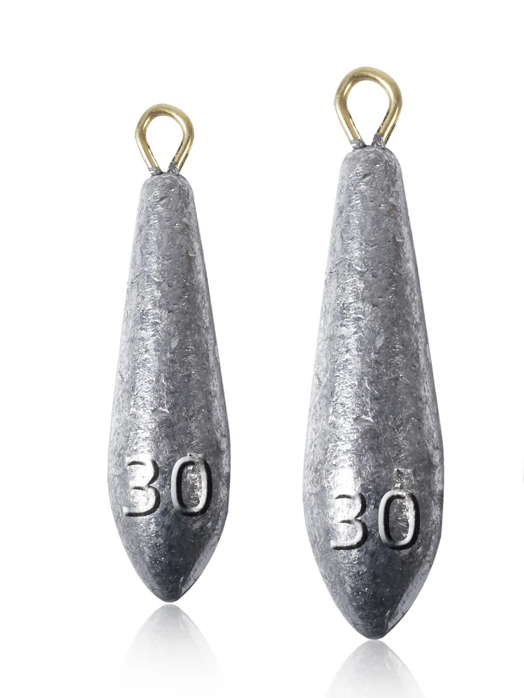 10 шт./кор. грузило для рыбалки каплевидной формы г-15 г-20 г-30 г-40 г-50 г грузила и