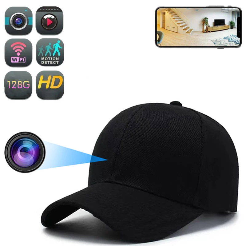 

Fashion Women Men Baseball Hat Wifi Camera Video& Audio Recording Outdoors Sports Leisure Cap Mini Camera SD Card Loop Recording