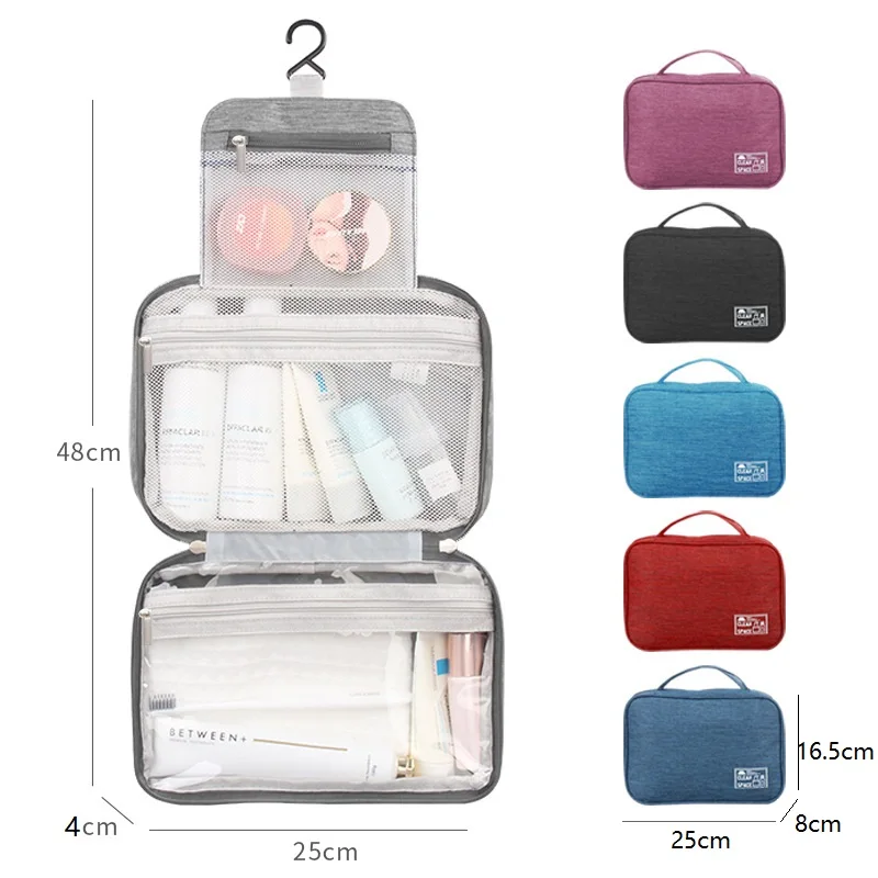 

New Wash Cosmetic Bag Portable Dry and Wet Separation Large-capacity Carry-on Storage Folding Travel Skin Care Products Wash Bag