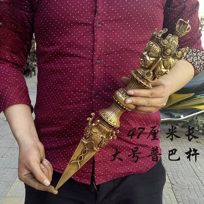 Большой пестик Будды из чистой меди помпы медный Ваджра тантрический Будда