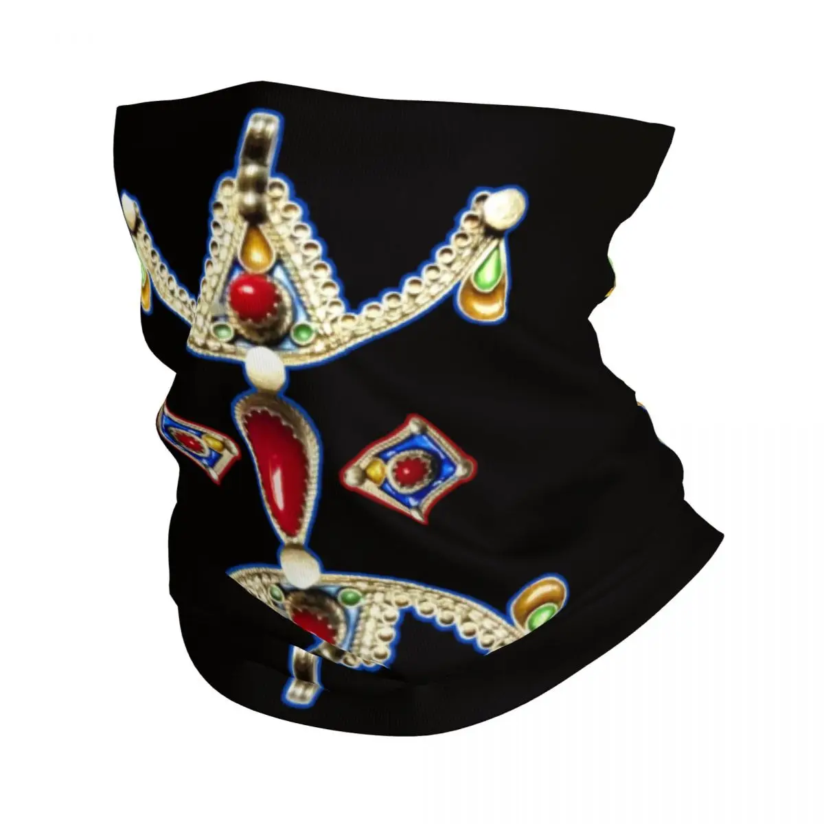 

Бижутерия Z Imazighen Kabyle, бандана, зимний шейный обогреватель, ветрозащитная повязка на лицо, шарф для лыж, Amazigh, берберский этнический шарф, повя...