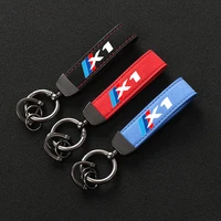 sports high quality leather keychain 4s custom gift bmw x1 key rings for bmw x1 f48 e84 2014 with x1 logo car accessories