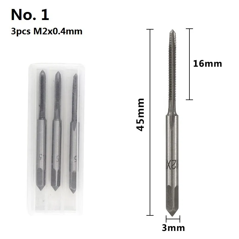 

XCAN 3 шт. ручной метчик M2-M12