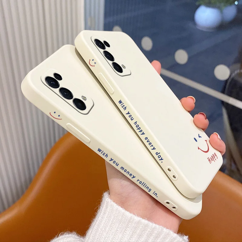 

Smiling Girl Phone Case For Realme 6 6i 7 7i 7 8 Pro C12 C15 C25 C25S C20 C11 C1 F9 F9 F17 F19 F19 Pro Reno5 Silicone Cover