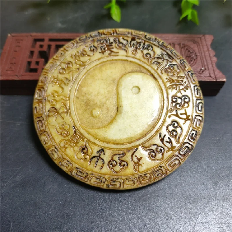 

Старинные разнообразные антикварные украшения Xiuyan из нефрита со знаками Зодиака восемь гексаграммов