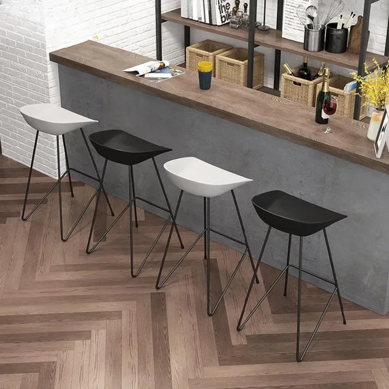 Минималистичные высокие стулья обеденные вращающиеся скандинавские бархатные