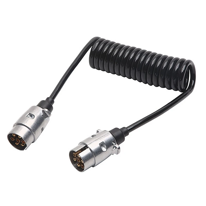 

12V 7 Pin Adaptor Trailer Extension Lead Caravan Towing Socket Plug Board Connectors For Trailer 3 Meters