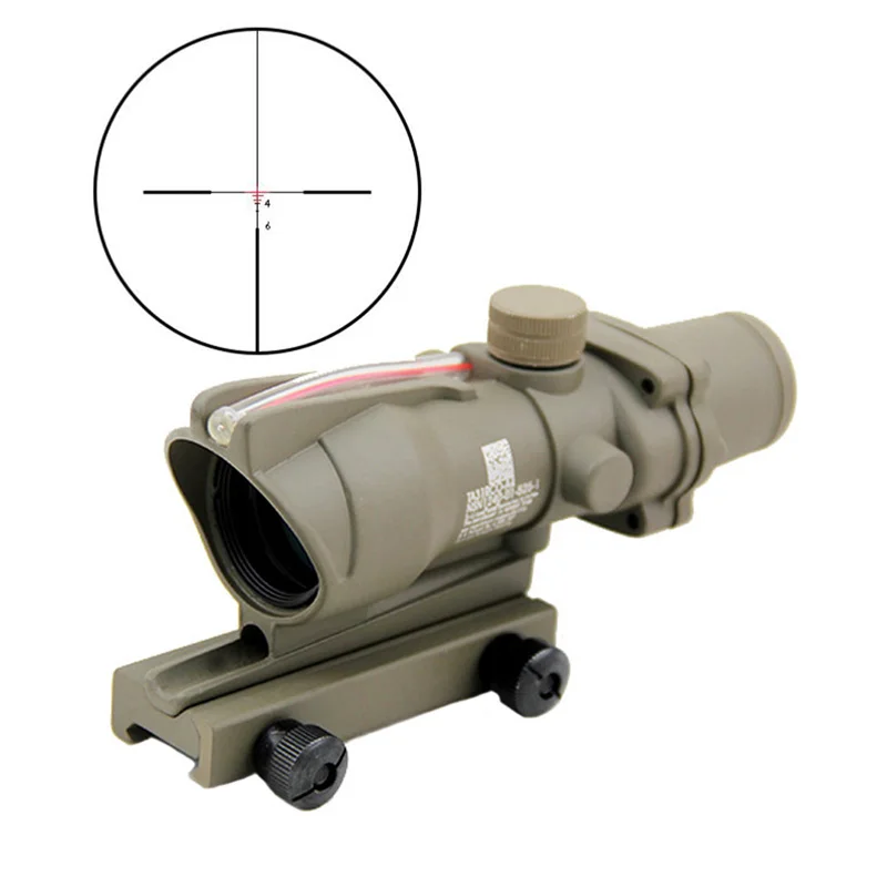 Оптический Прицел ACOG 4X32 с красной подсветкой тактический прицел из красного