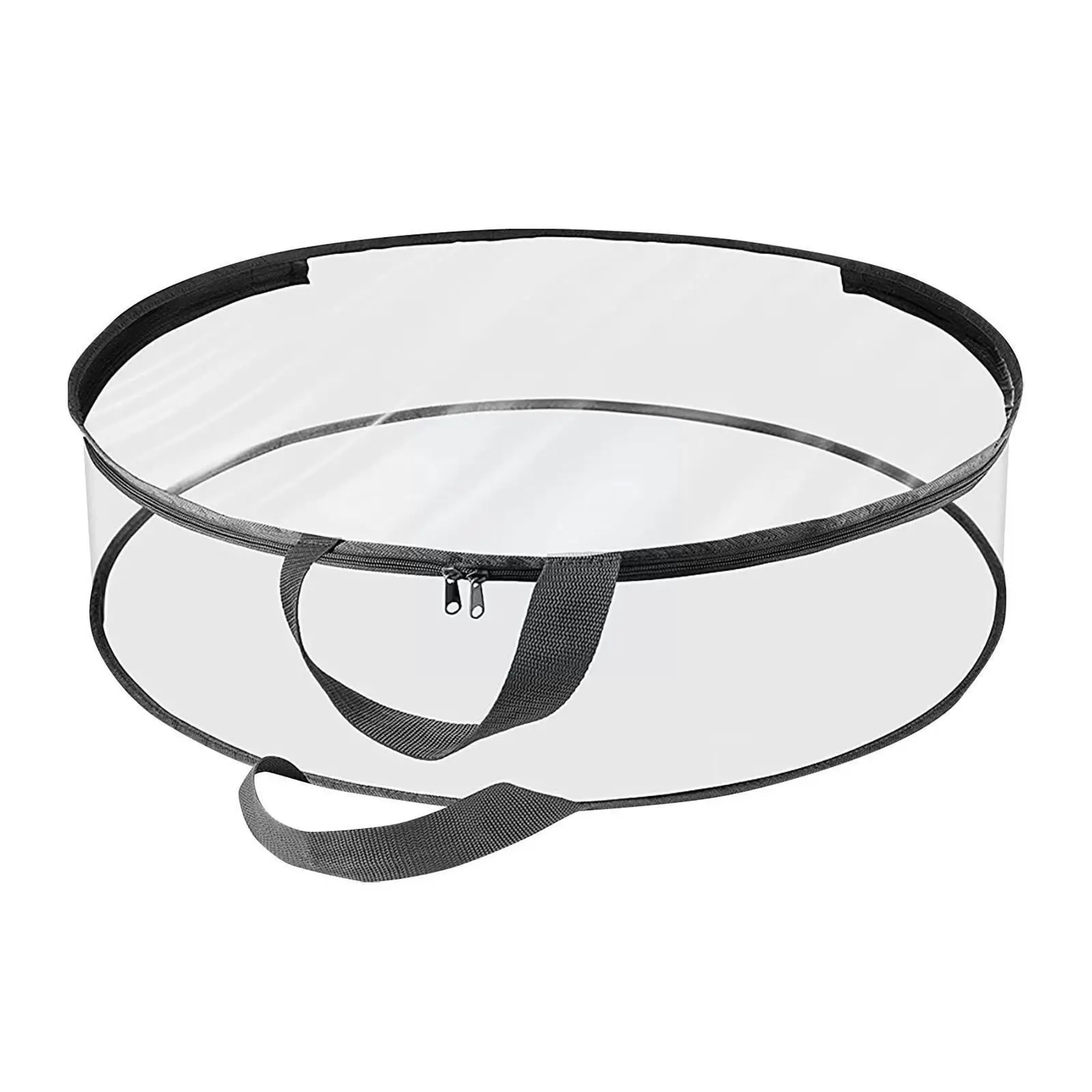 

Christmas Wreath Storage Bag Christmas Round Pvc Transparent Storage Artificial Bag Bag Tree Gift M7U5