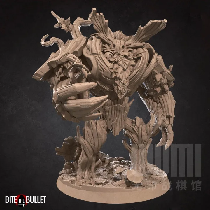 Миниатюрная модель из смолы элементный монстр темная пустота деревянный лед