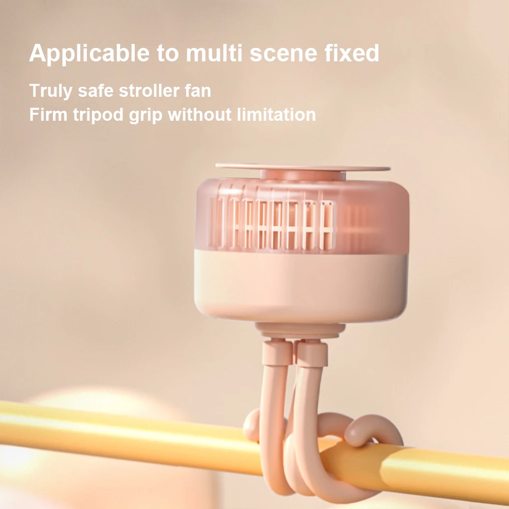

Baby Car Fan Hand Held USB Rechargeable Small Folding Fans Mini Ventilator Silent Table Outdoor Desktop Cooler Neck Fan