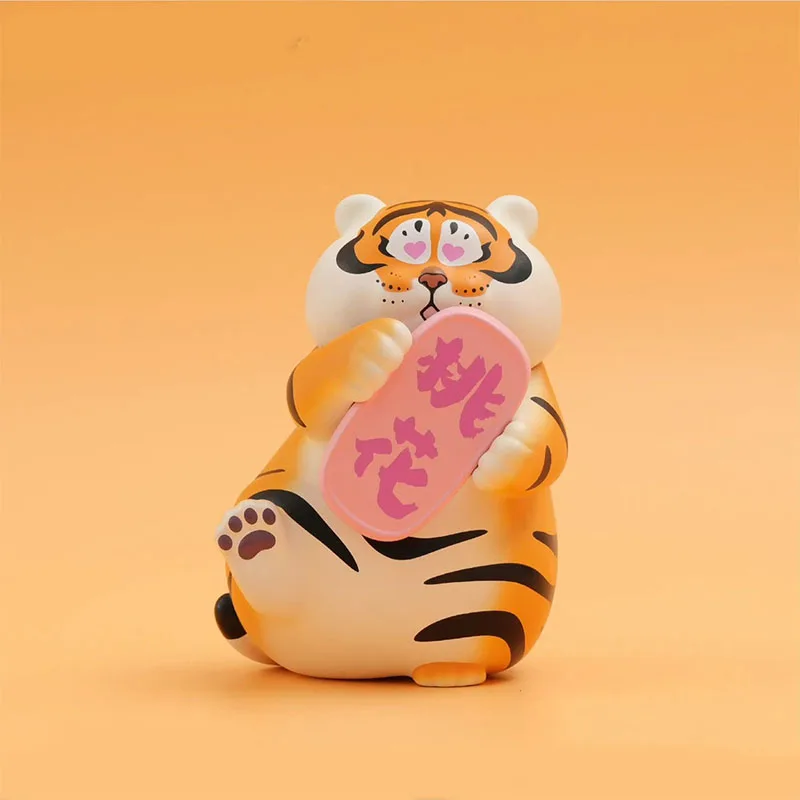 

52toys Variety Fat Tiger Panghu Emoticons Blind Box Toy Action Figure Art Toy Desk Car Room Decoration educational Toys