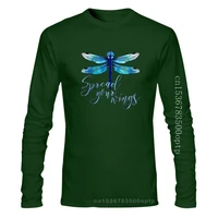 man clothing new dragonfly spread your wings t shirt dragonfly tshirt animal quotes blue flying insect fly olooriel aquarelle
