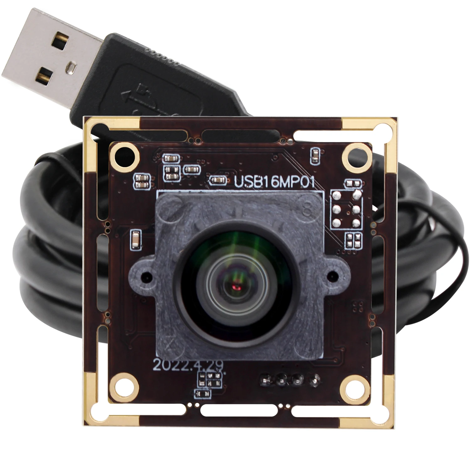 

16MP Manual Focus USB Camera Mini UVC USB2.0 4K Video Webcam 4656 x 3496 Camera Module Windows Linux Raspberry Pi MAC Android