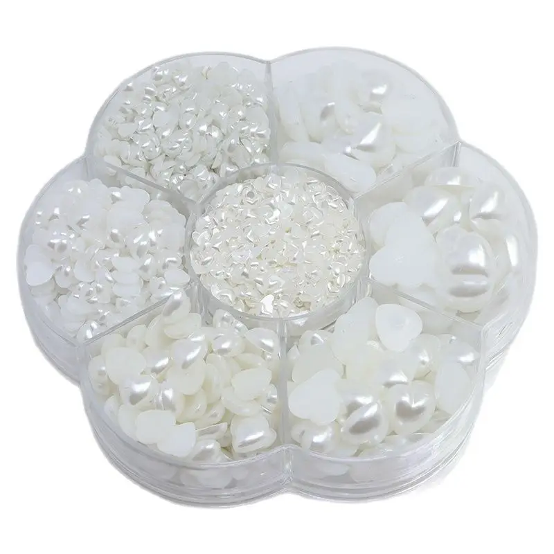 Искусственные жемчужные бусины из АБС-пластика 3000 шт. (3-12 мм) |