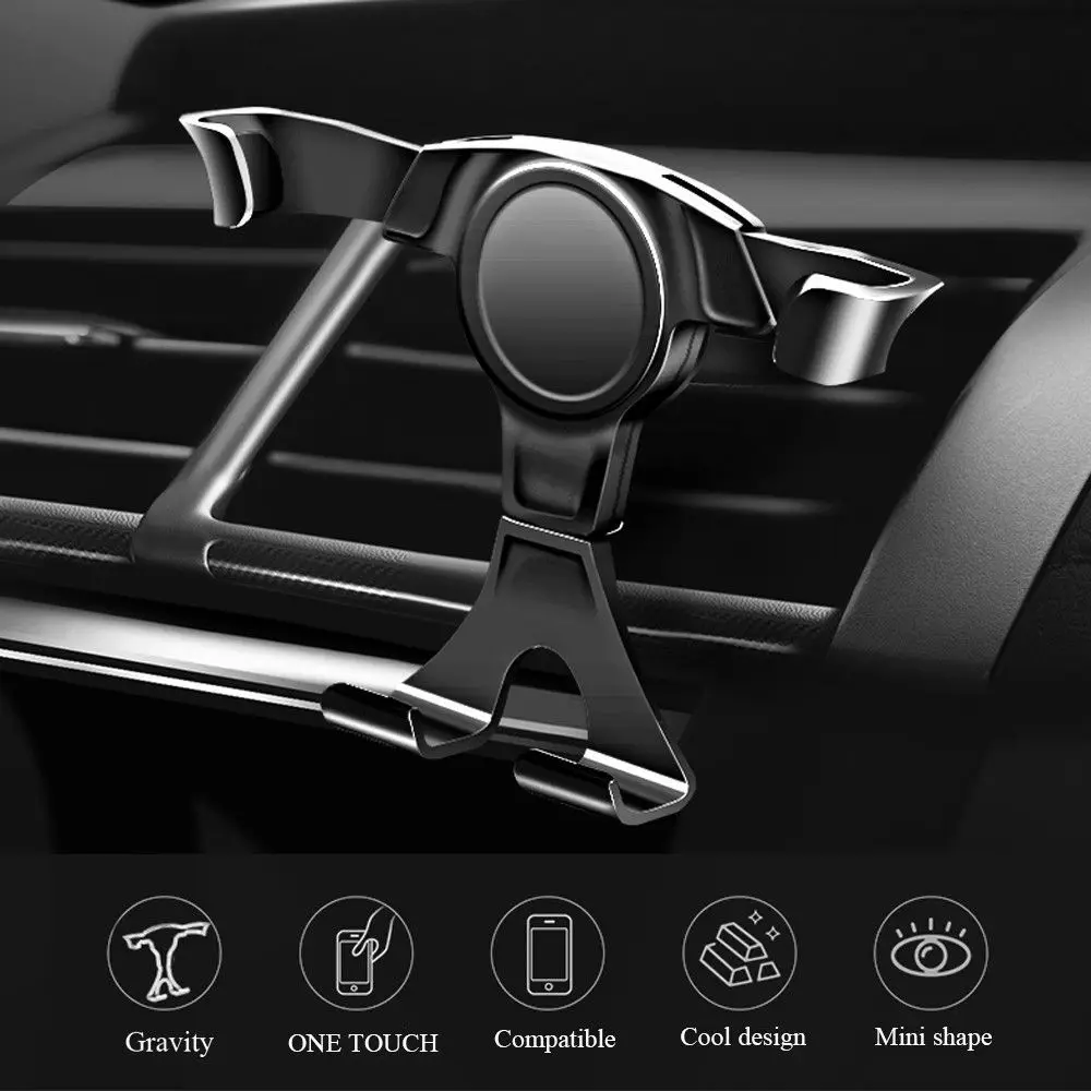 

Vehicle-Mounted Navigation Frame Mobile Car Phone Holder Air Vent Vehicle-Mounted Bracket Gravity Mount Stand Cradle