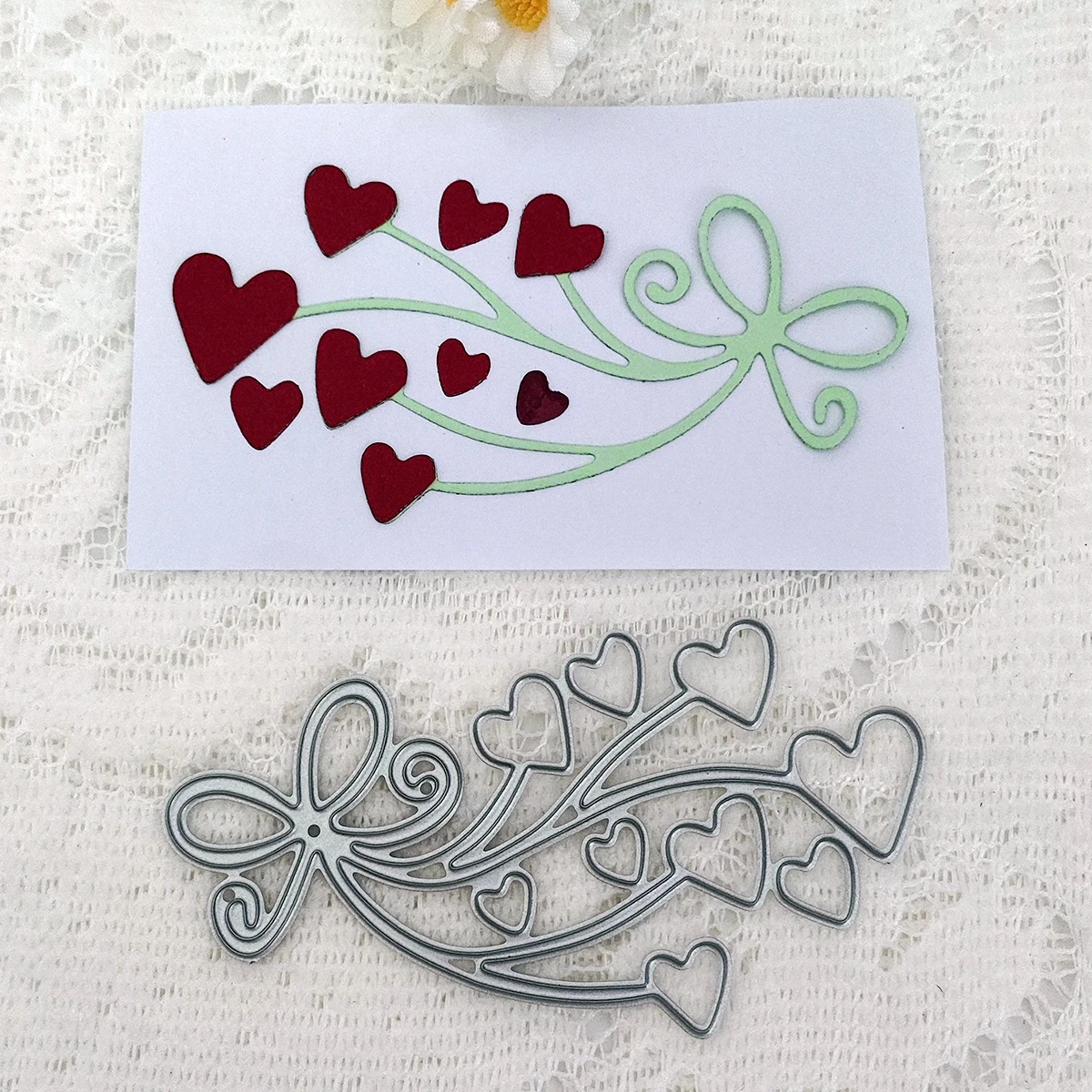 Испанское Сердце Любовь Бант Алфавит Медведь Черб Металлические Штампы Для