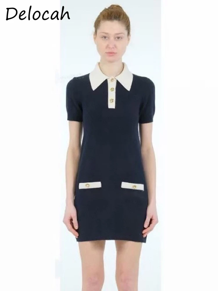 Delocah высококачественное летнее женское модное дизайнерское мини-платье с
