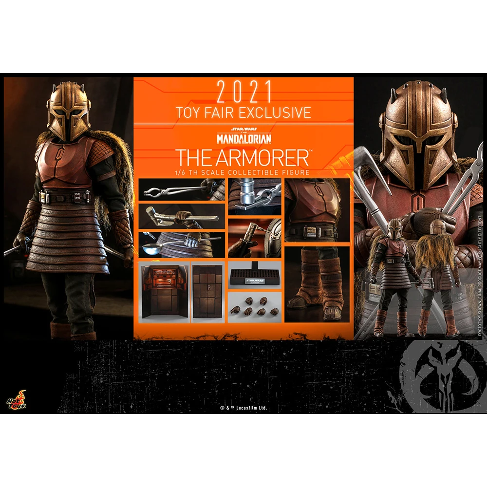 

Hottoys Original 1/6 TMS044Ht The Armorer Star Wars Mandalorian Genuine Collectible Figure Anime Action Figure Toys