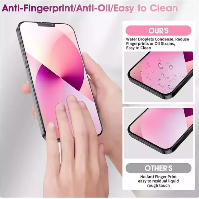 5Pcs Tempered Glass for IPhone 14 13 12 11 Pro Max Screen Protector for IPhone 12Mini 13Mini 7 8 14 Plus SE X XS XR 14Pro Glass 2