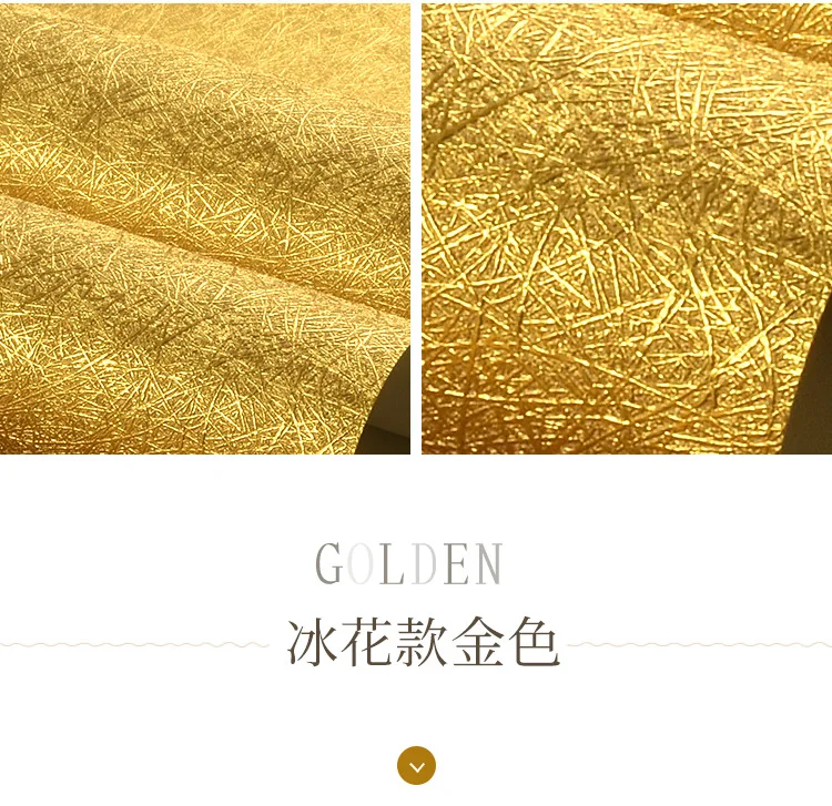 Блестящие золотые матовые потолочные обои KTV из серебряной фольги с мозаикой