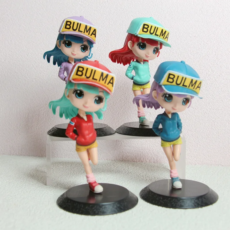 

4pcs Dragon Ball Super Figure Bulma Goku Super Saiyan Pvc Model Youth Toys