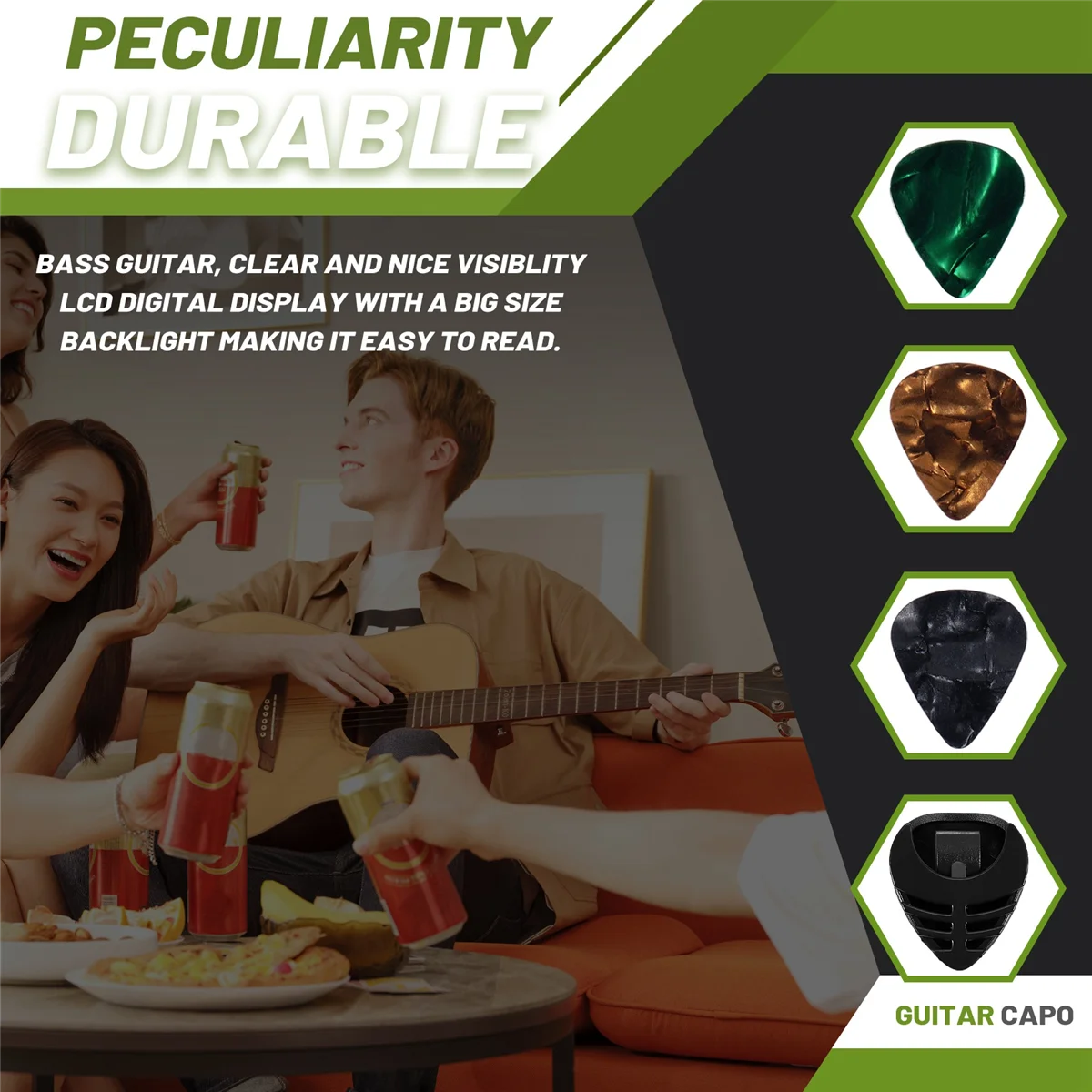 Аксессуары для гитары аксессуары электрической бас-гитары с медиаторами и