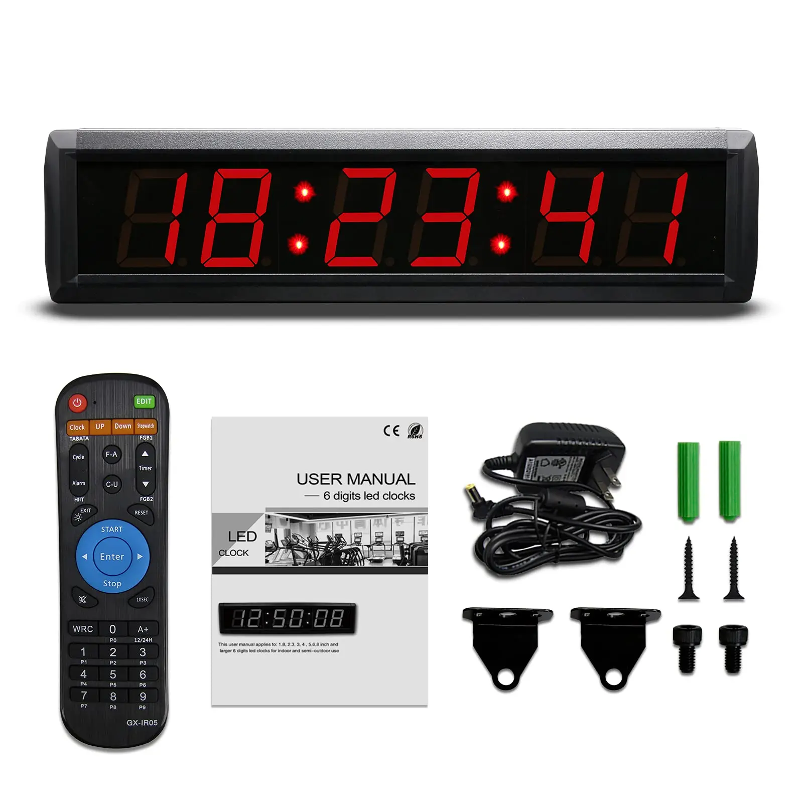 GANXIN размер 2 3 дюйма синхронные часы GPS/NTP секундомер с обратным отсчетом/вспышкой