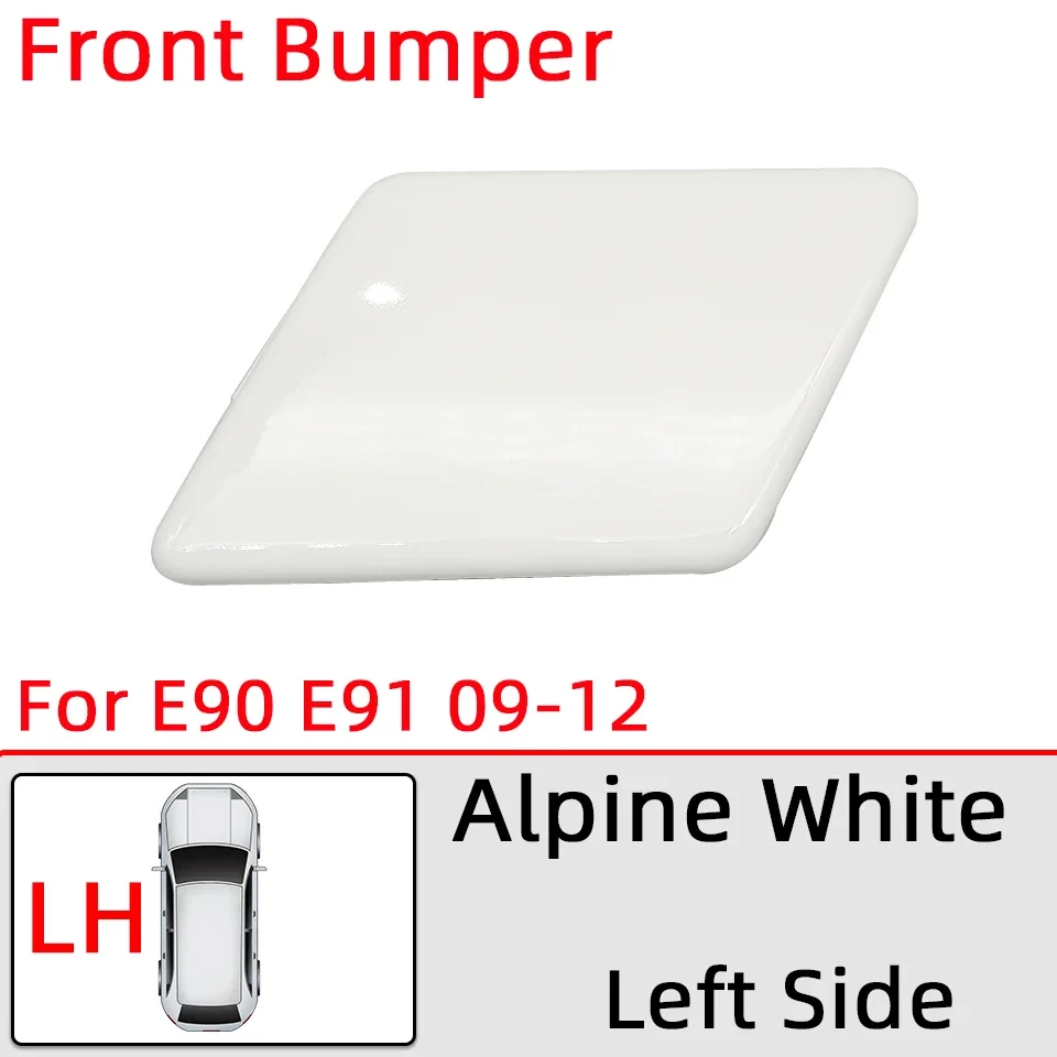 

Auto Headlight Washer Nozzle Cover For BMW 320 325 328 330 335 E90 E91 LCI 2005-2008 2009-2012 Headlamp Water Spray Lid Painted