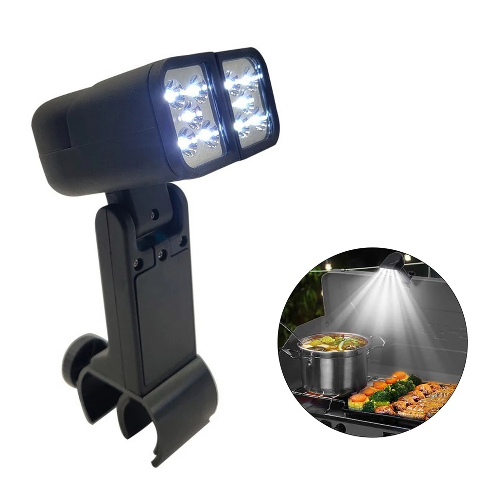 

Double-head Rotatable Barbecue Lamp Rotates 90° Light Strip 10 LEDs for Barbecue Barbecue Outdoor Barbecue Accessories Tool