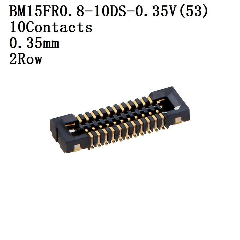 

HIROSE-conector BM15FR0.8-10DS-0.35V(53) Socket 0.35mm 2 rows 10 contacts Mezzanine connector 20 unids/lote