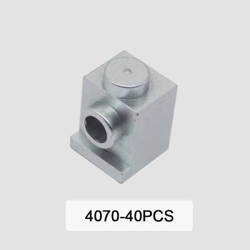 Строительный блок MOC посеребренные мелкие детали головоломка-кирпич игрушка