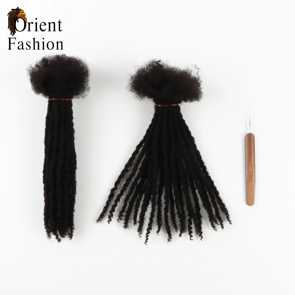 Orientfashion Butterfly dreadlocks New Arrivals Remy Human Hair Soft Textured Locs Style Curly Ends Handmade Locks Extensions