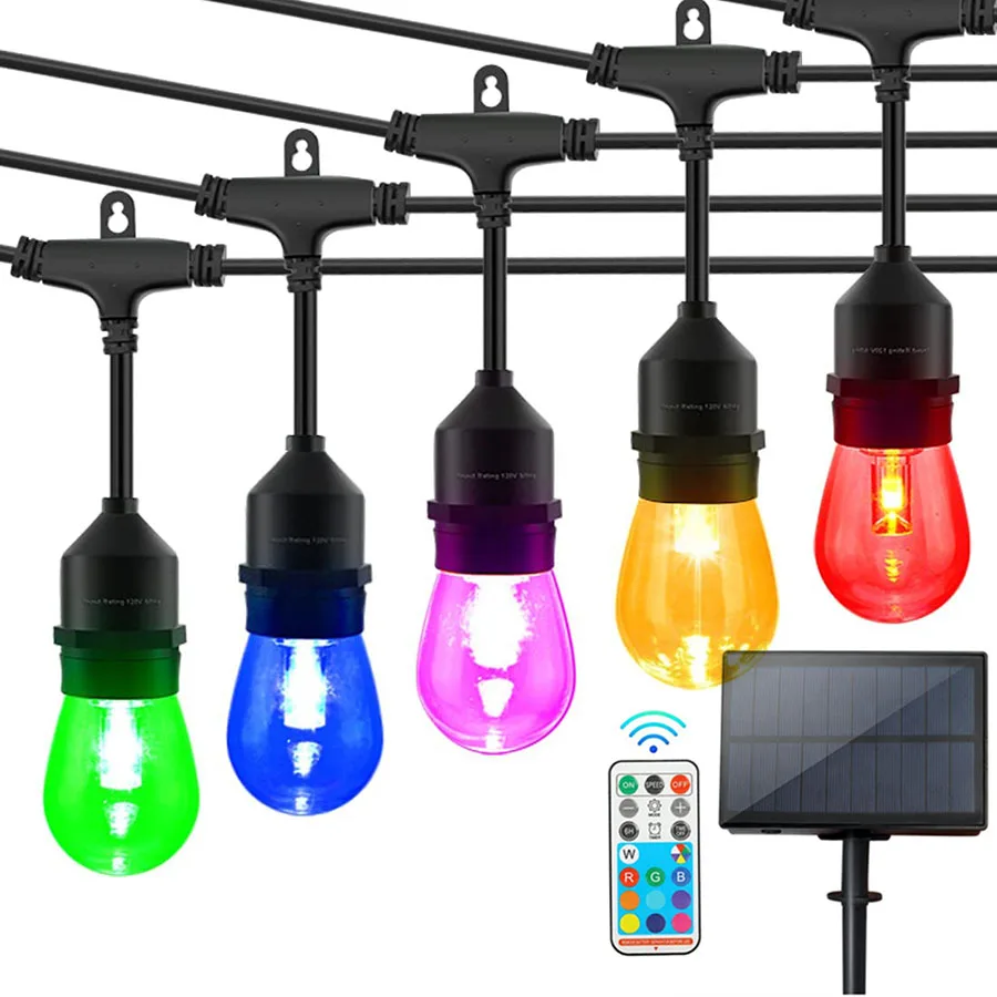 Светильник-гирлянда на солнечной батарее 15 светодиодов 48 футов