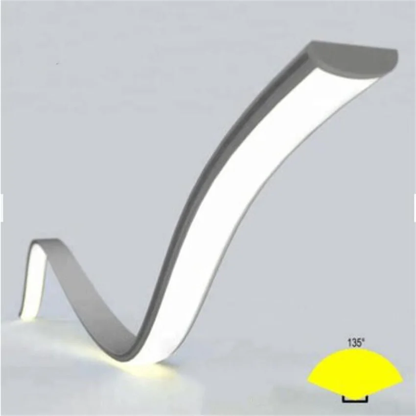 

2M/PCS 320LED/M 9W/M CRI90 High Quality Bendable Aluminum Profile Led Strip Light Flexible Aluminum Channel For Led Light Bar