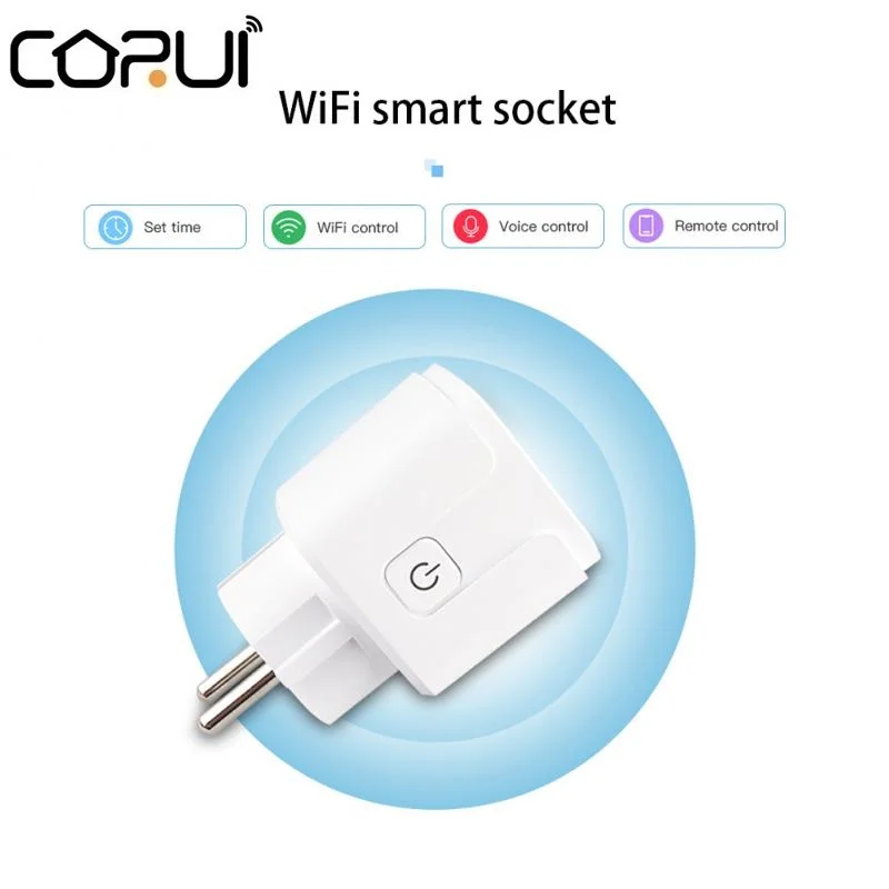 

CORUI WiFi Electrical Outlets Plug Remote Siri Voice Control Apple Homekit Smart Socket Wall Light Switch Smart Home Gatgets