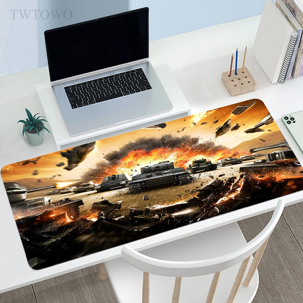

Коврик для мыши World of Tanks, большой игровой компьютерный коврик HD для стола, мягкий Противоскользящий коврик из натурального каучука