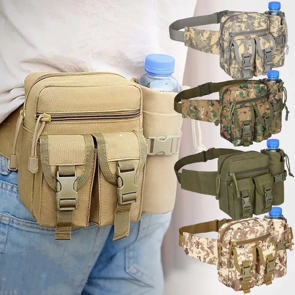 

Tactical Casual Fanny Waterproof Pouch Waist Bag Packs Outdoor Military Bag Hunting Bags Tactical Wallet Waist Packs