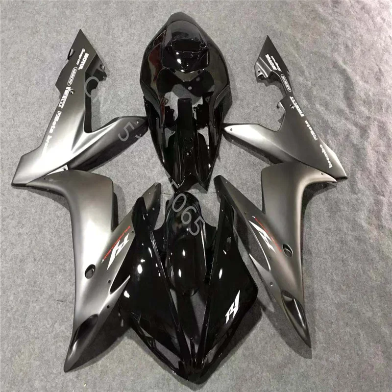 

High quality fashion Fairing fit for YZF R1 2004 2005 2006 Injection molding YZF R1 04 05 06 black silver plastic Fairing