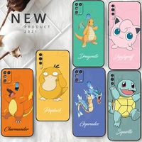 Hot Anime Pokemon Case For Samsung Galaxy A50 A70 A10 A30 A20e A20s A40 M51 M62 M53 M30s M52 Black Soft Phone Cover