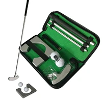 office golf putting set travel practice putter kit executive gift portable golf putter set kit with ball for travel indoor golf