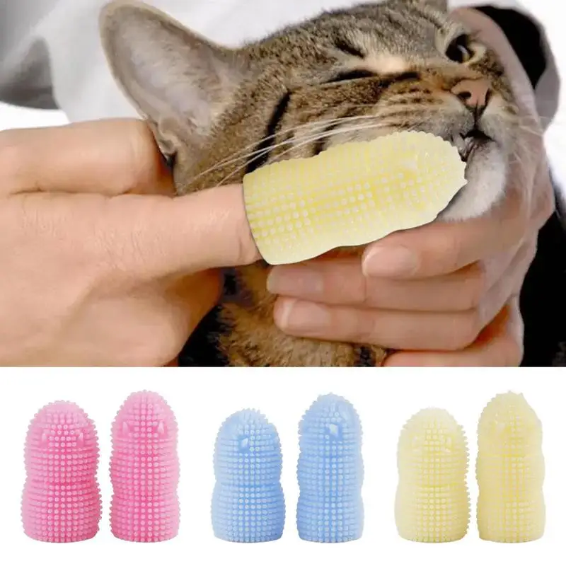

Pet Toothbrush Dog Super Soft Finger Brush Pet Teeth Care Finger Brush Cat Oral Cleaning Stuff Pet Teeth Cleaning With Finger