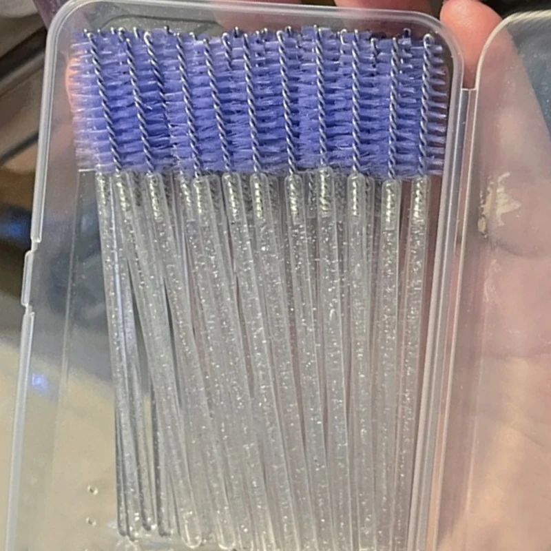 Щеточка для ресниц расческа 50/100 шт. наращивания тушь кисти бровей палочки