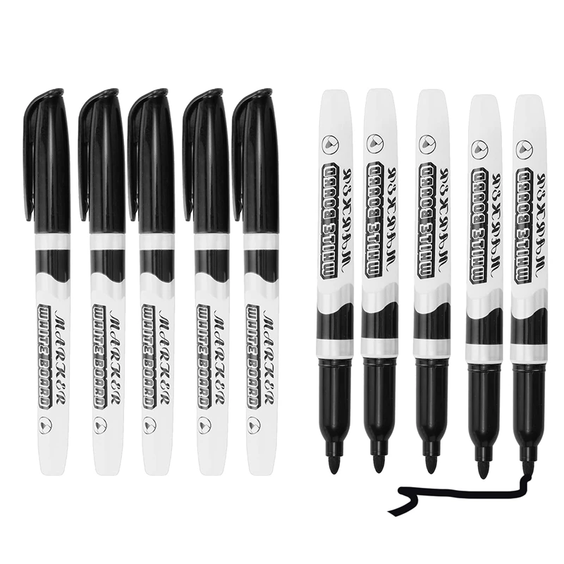 

Dry Erase Markers, Fine Tip Dry Erase Markers, Low Odor Black Whiteboard Markers For Classroom Office, 60 Count