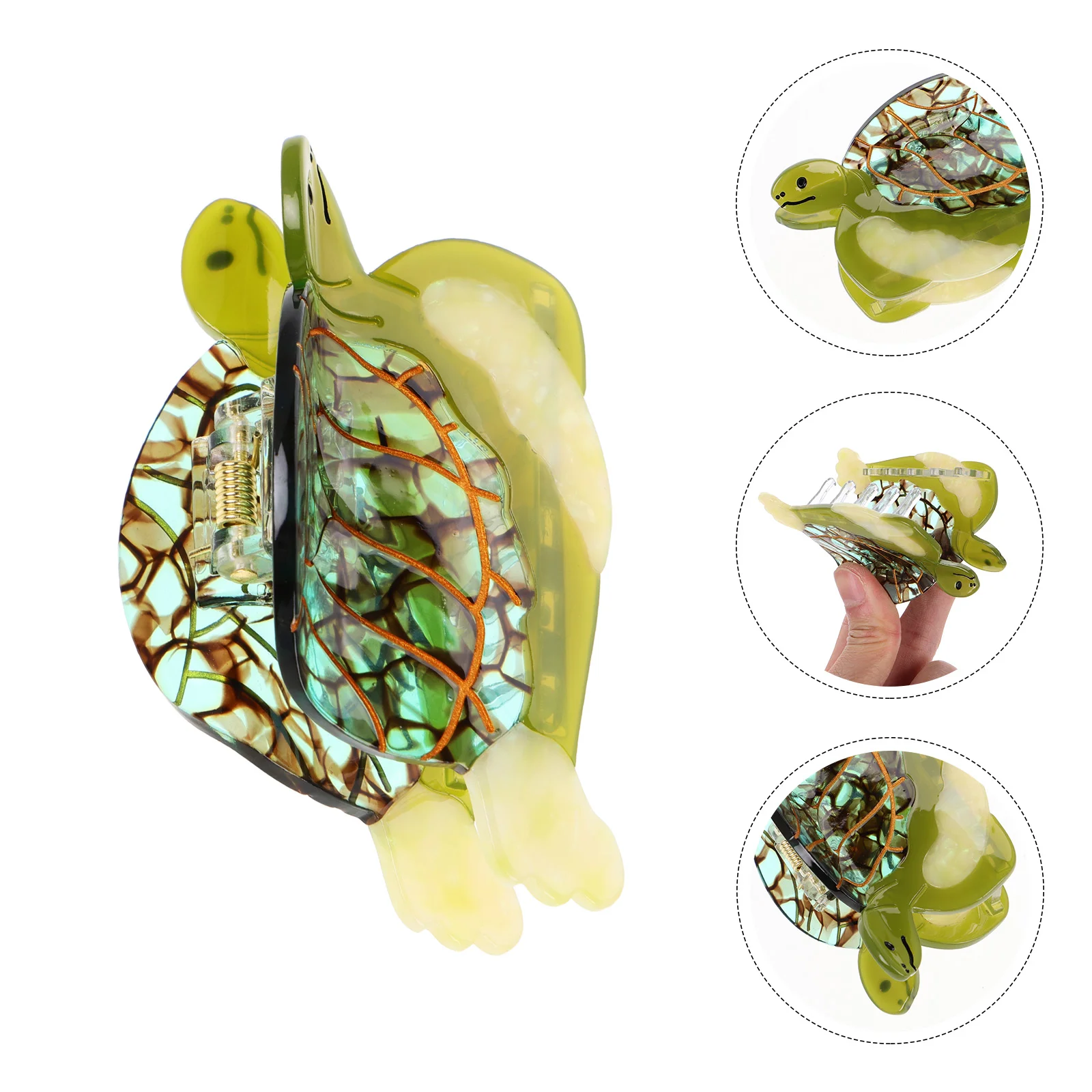 Заколки для волос с океанской черепахой ацетатные заколки мультяшные креативные