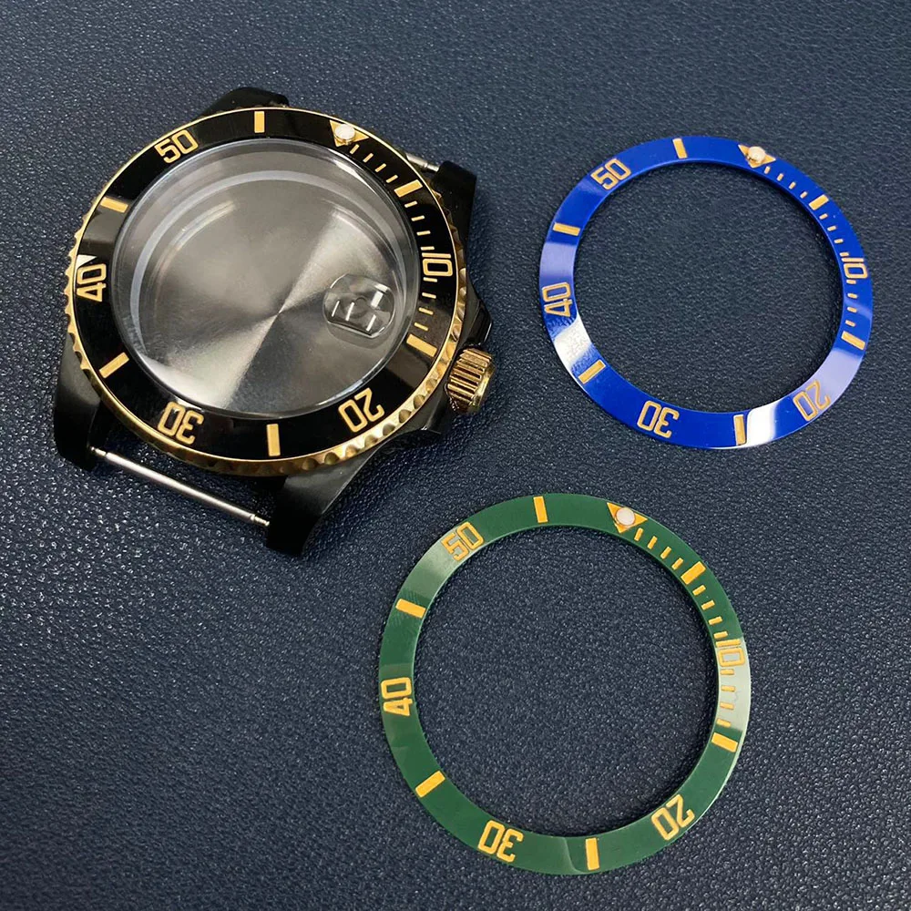 40 мм главенное кольцо стальные часы зеркальная полированная нержавеющая сталь