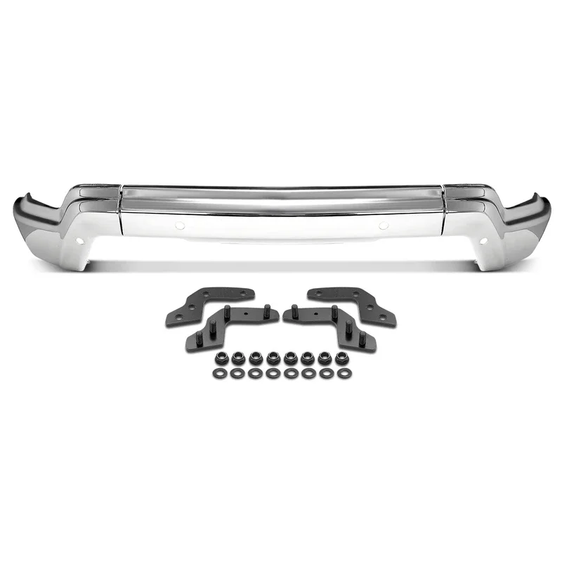 Фото Хромированная передняя бамперная накладка с отверстием для Chevrolet Silverado 1500 2022-2025 годов №2