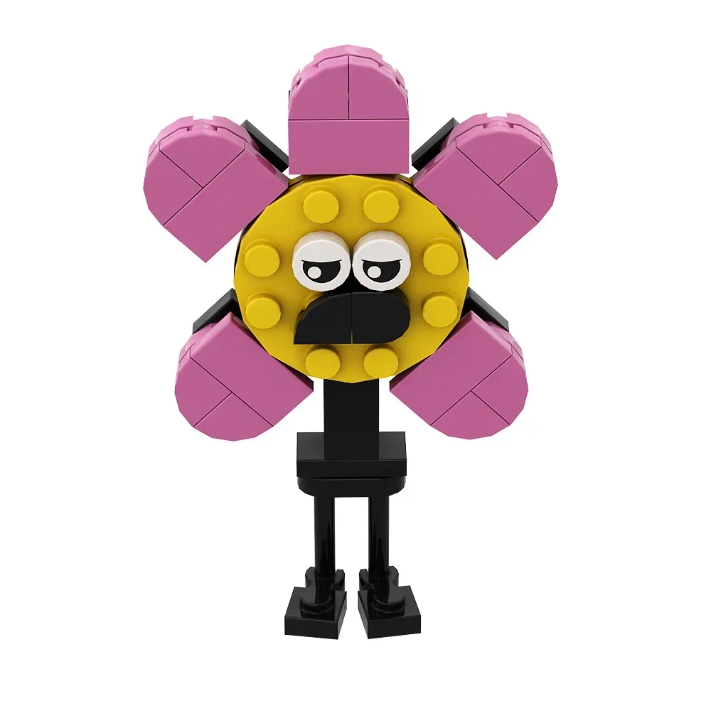 Gobrick MOC сражение за остров мечты кирпичи плюшевая игрушка листья огненный цветок