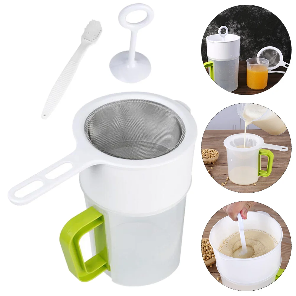 

Soy Milk Filter Set Multipurpose Food Strainer Cup Coffee Bags Juice Filters Mesh Soybean