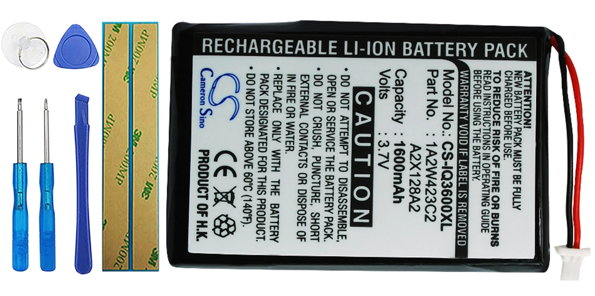 

Cameron Sino 1600mA Battery for BTI GPS-GAR3200 PW029123